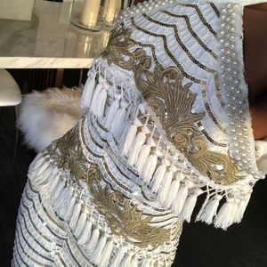 Cold Should White Embellished Dress